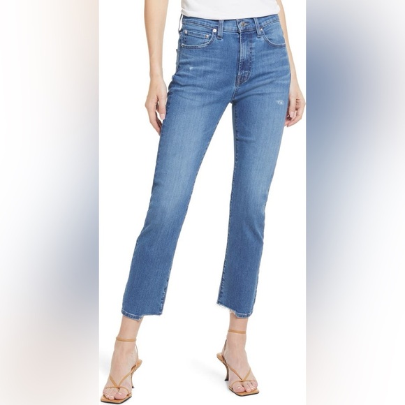 EDWIN Light Wash Elin Straight Leg Crop - Size 28 (Measures 31") - Picture 2 of 13